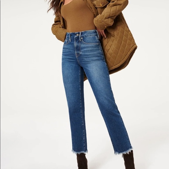 NWOT Good American Good Boy Fray Size 15 - Picture 1 of 4